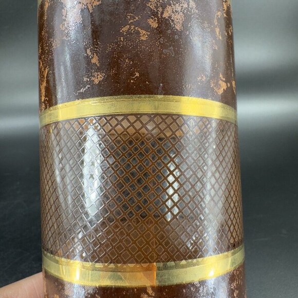 MCM Georges Briard Tortoise Gold Highball Drinking Tumbler Glasses Set 2 Vintage - Picture 8 of 12